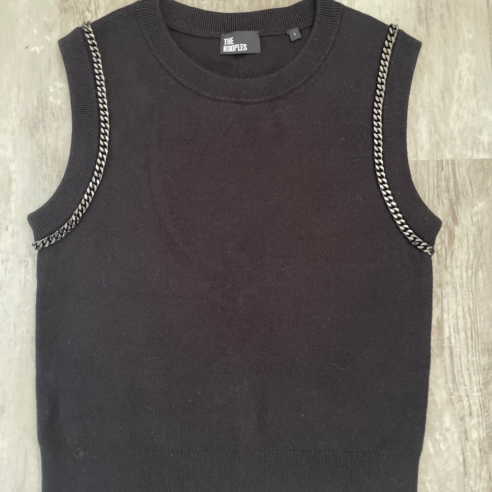 The Kooples Knit Tank with Chains Size 1
